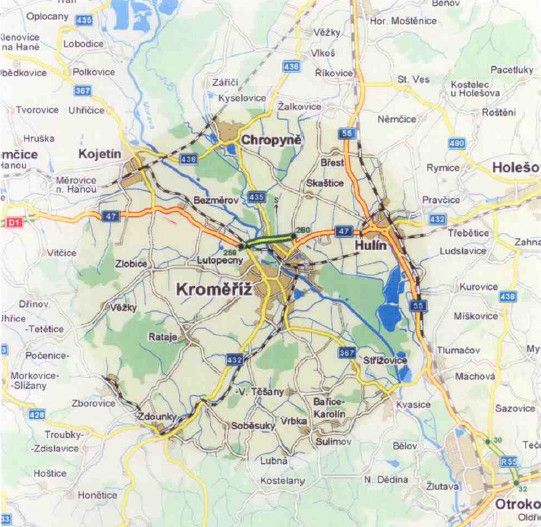 mapka dopravy